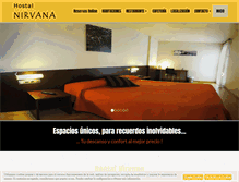 Tablet Screenshot of hostalnirvana.com